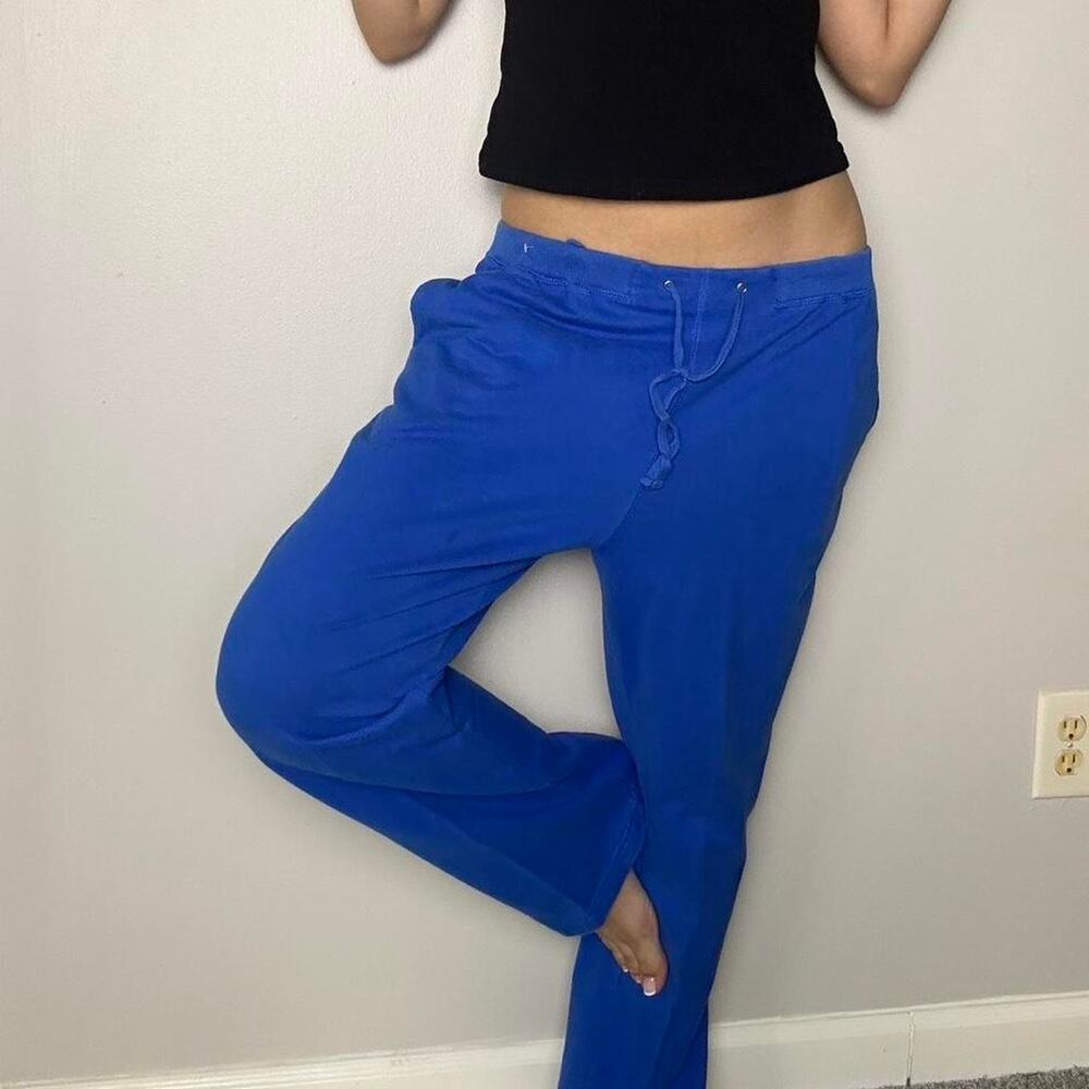 vintage 2000s blue wide leg sweatpants